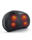 Cojín de Masaje Eléctrico Masajeador Almohada Masajeador Shiatsu con 3 Niveles de Tejidos, Terapeuta Emocional, Simule la Experiencia Inmersiva Táctil de La Mano
