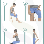 Masaje personal para tratar la inflamación del tendón rotuliano en la rodilla.