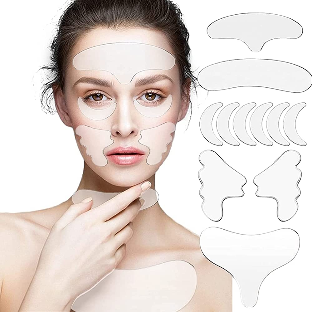Tratamiento de belleza para reducir arrugas faciales y cuidado del busto.
